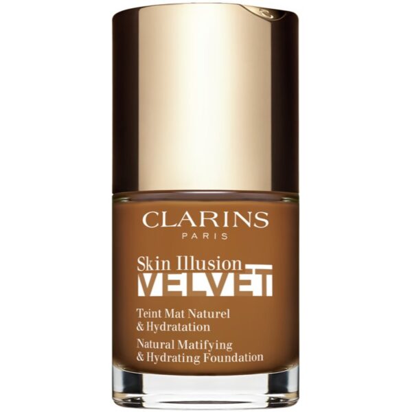 Clarins Skin Illusion Velvet machiaj lichid cu un finisaj mat cu efect de nutritiv culoare 118.5N 30 ml-ro