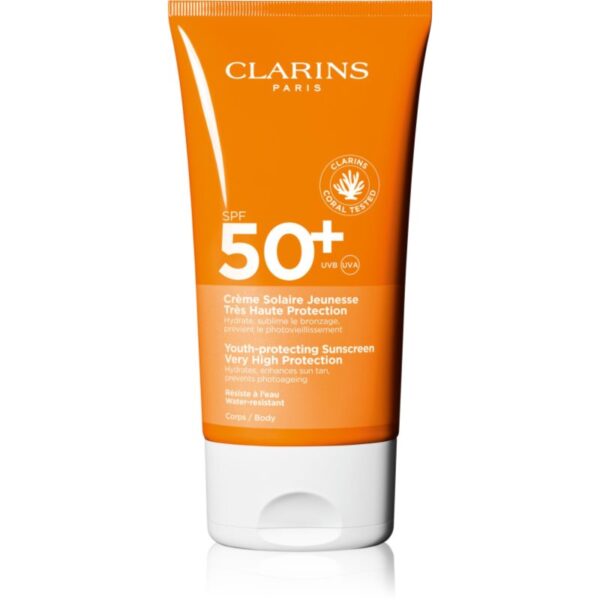 Clarins Sun Body Cream SPF50+ cremă pentru plaja SPF 50+ 150 ml-Țena