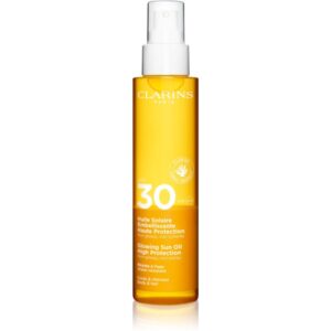 Clarins Sun Care Glowing Oil ulei uscat pentru par si corp SPF 30 150 ml-Țena