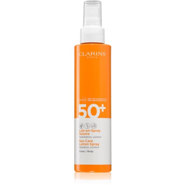 Clarins Sun Care Lotion Spray spray protector pentru plajă SPF 50+ 150 ml-Țena
