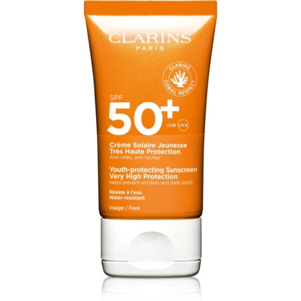Clarins Sun Care Youth-Protecting Sunscreen crema de soare pentru fata SPF 50+ 50 ml-ro