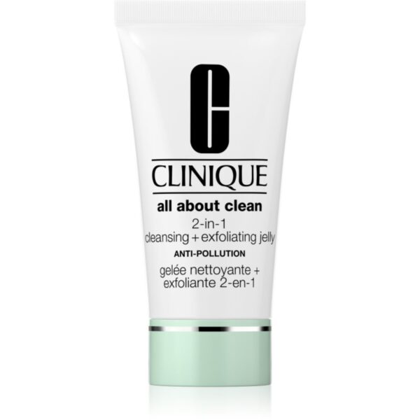 Clinique All About Clean 2-in-1 Cleansing + Exfoliating Jelly gel exfoliant de curatare 150 ml-Țena