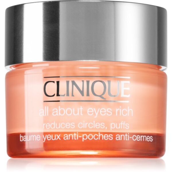 Clinique All About Eyes™ Rich crema de ochi hidratanta împotriva ridurilor și a cearcănelor întunecate 30 ml-ro