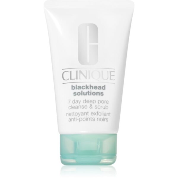 Clinique Blackhead Solutions 7 Day Deep Pore Cleanse & Scrub demachiant cu efect de peenling impotriva punctelor negre 125 ml-Țena