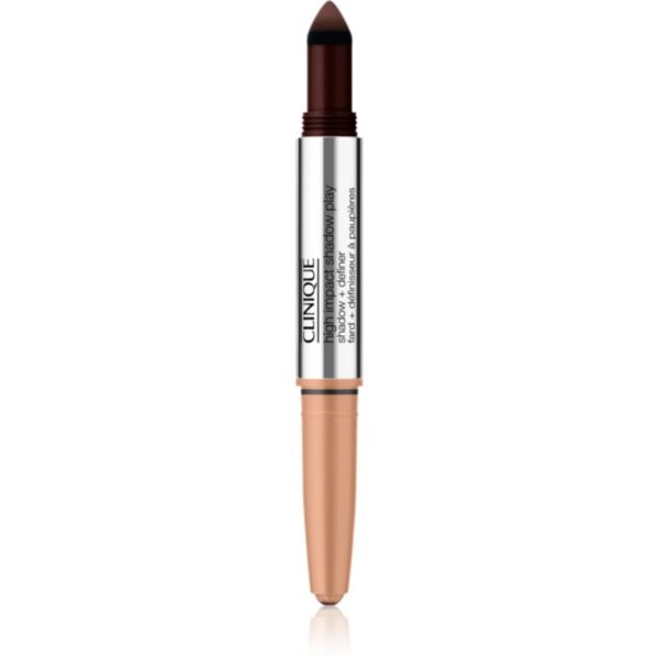Clinique High Impact Shadow Play™ Shadow & Definer creion pentru ochi duo culoare Café Au Lait 1