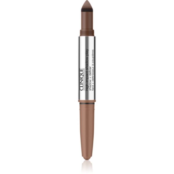 Clinique High Impact Shadow Play™ Shadow & Definer creion pentru ochi duo culoare Double Latte 1