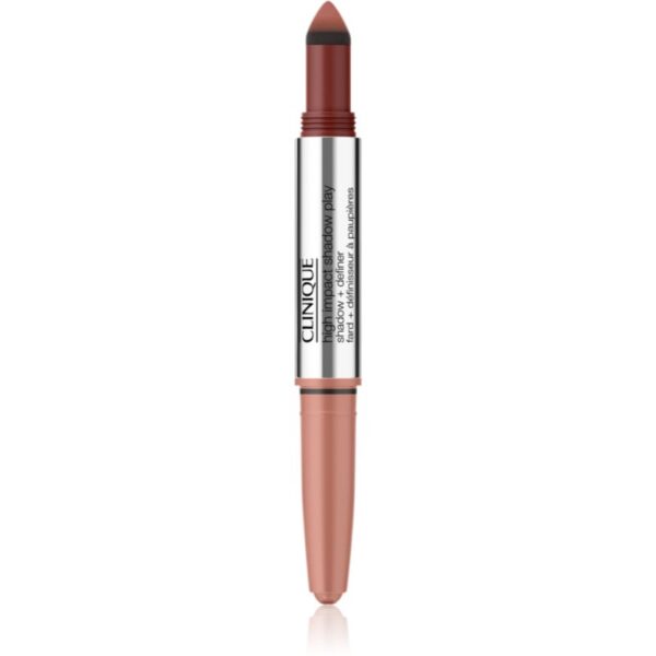 Clinique High Impact Shadow Play™ Shadow & Definer creion pentru ochi duo culoare Strawberry + Chocolate 1