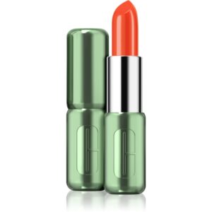 Clinique Pop™ Longwear Lipstick Shine ruj strălucitor culoare Flame Pop 3.9 g-Țena