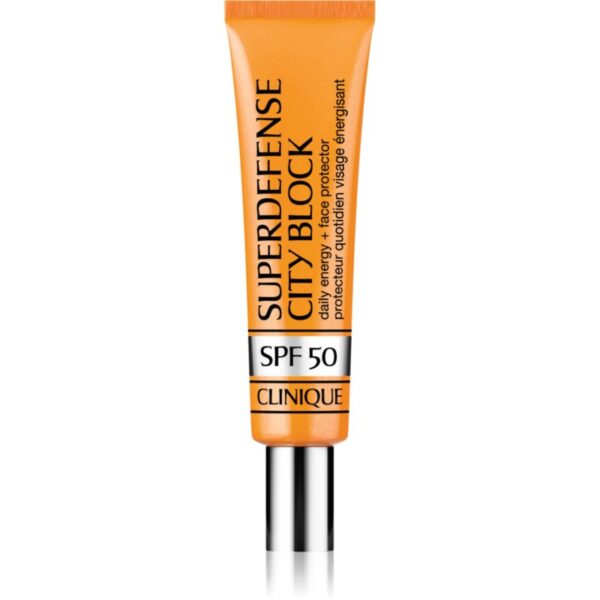 Clinique Superdefense™ City Block Broad Spectrum SPF 50 Daily Energy + Face Protector fluid protector energizant SPF 50 40 ml-Țena