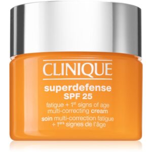Clinique Superdefense™ SPF 25 Fatigue + 1st Signs Of Age Multi-Correcting Cream Crema impotriva primelor semne de imbatranire pentru ten gras și mixt-ro