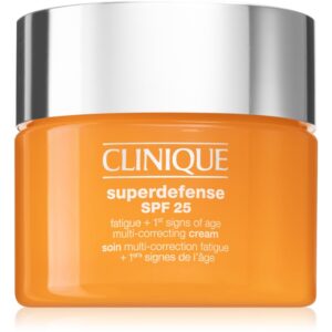 Clinique Superdefense™ SPF 25 Fatigue + 1st Signs Of Age Multi-Correcting Cream Crema impotriva primelor semne de imbatranire ten uscat si mixt SPF 25-ro