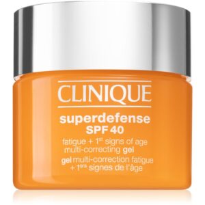 Clinique Superdefense™ SPF 40 Fatigue + 1st Signs of Age Multi Correcting Gel gel hidratant impotriva primelor semne de imbatranire ale pielii SPF 40-ro