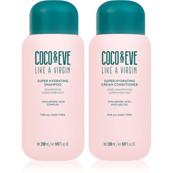 Coco & Eve Like A Virgin Super Hydration Kit set pentru un par stralucitor si catifelat-Țena