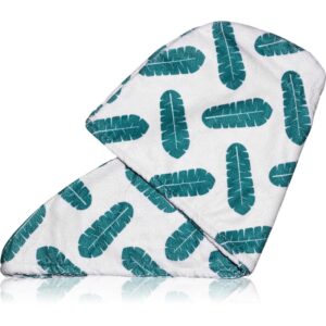 Coco & Eve Microfibre Hair Towel Wrap prosop pentru păr 1.0 Leaf Print 1 buc-Țena