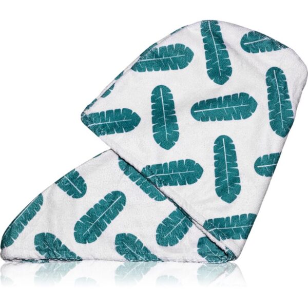 Coco & Eve Microfibre Hair Towel Wrap prosop pentru păr 1.0 Leaf Print 1 buc-Țena