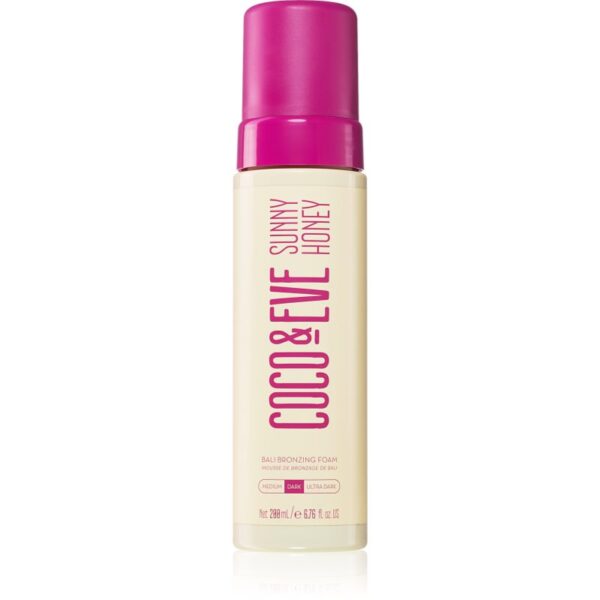 Coco & Eve Sunny Honey Bali Bronzing Foam spuma autobronzanta Dark 200 ml-Țena