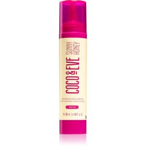 Coco & Eve Sunny Honey Bronzing Face Drops picaturi pentru bronzare faciale Dark Tan 30 ml-Țena