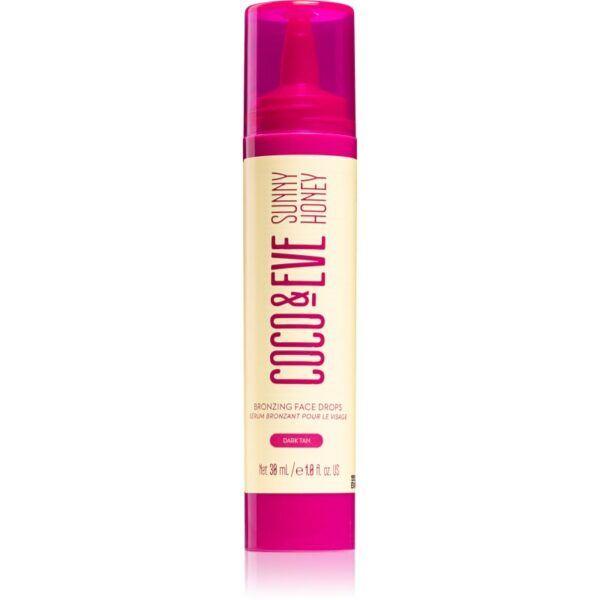 Coco & Eve Sunny Honey Bronzing Face Drops picaturi pentru bronzare faciale Dark Tan 30 ml-Țena
