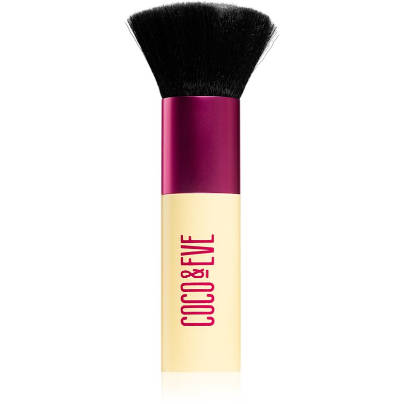 Coco & Eve Sunny Honey Deluxe Vegan Kabuki Brush Perie Kabuki machiaj corp si fata 1 buc-ro