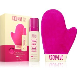 Coco & Eve Sunny Honey Ultimate Glow Kit spumă auto-bronzantă cu mănușă aplicatoare Medium (new pack) 200 ml-ro