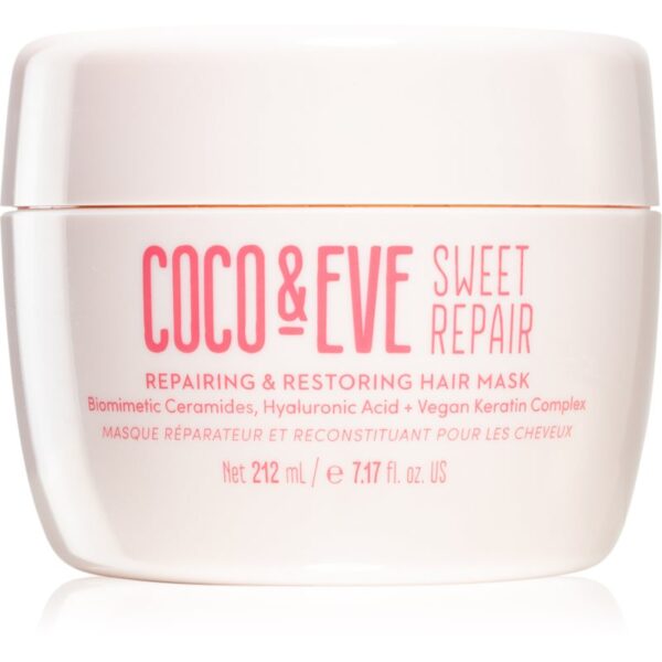 Coco & Eve Sweet Repair Repairing & Restoring Hair Mask masca hidratanta pentru intarire si stralucire 212 ml-ro