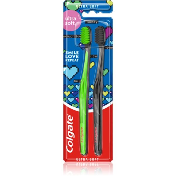 Colgate Duo Love periuțe de dinți 2 buc-Țena