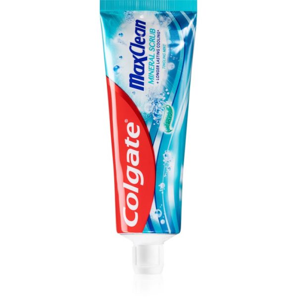 Colgate Max Clean Mineral Scrub Pasta de dinti cu gel pentru o respirație proaspătă Tingling Mint 75 ml-Țena