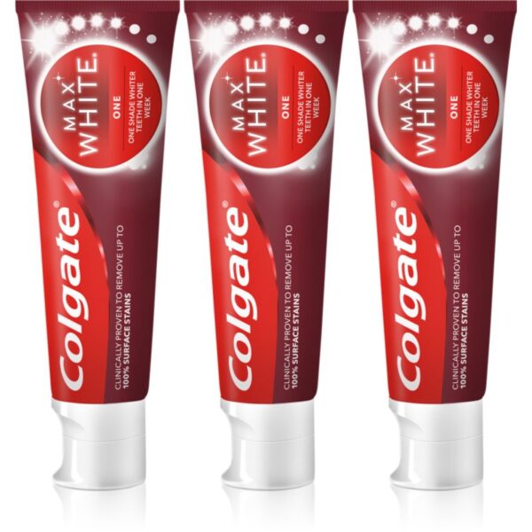 Colgate Max White One pasta de dinti pentru albire 3x75 ml-Țena