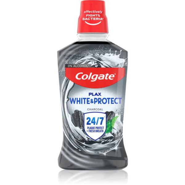 Colgate Plax Charcoal Apa de gura impotriva placii dentare si a gingivitei. fară alcool 500 ml-ro