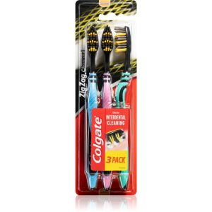 Colgate Zig Zag Charcoal periuta de dinti Medium 3 buc-Țena