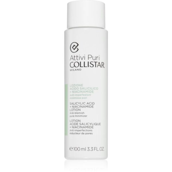 Collistar Attivi Puri Salicylic Acid + Niacinamide Toner și emulsie pentru diminuarea porilor 100 ml-ro