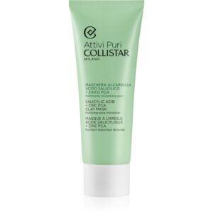 Collistar Attivi Puri Salicylic Acid + Zinc Clay Mask mască cu argilă cu acid hialuronic 75 ml-Țena