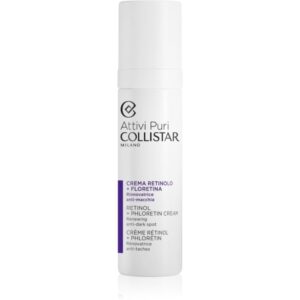 Collistar Attivi Puri® Retinol + Phloretin Crema de noapte activa pentru reducerea petelor pigmentare cu retinol 50 ml-Țena