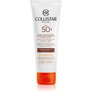 Collistar CORRECTIVE PROTECTION SUN BODY CREAM SPECIFIC ZONES SPF 50+ crema pentru bronzare impotriva petelor 100 ml-Țena