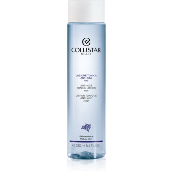 Collistar Cleansers Anti-age Toning Lotion Face solutie tonica cu efect de iluminare cu efect antirid 250 ml-Țena