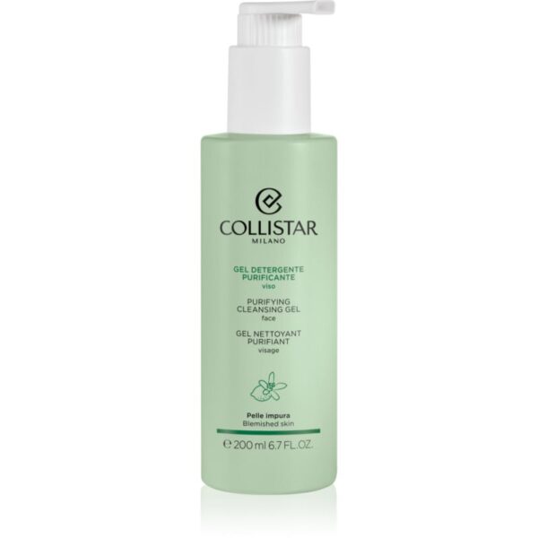 Collistar Cleansers Purifying Cleansing Gel gel de curățare delicat pentru pielea predispusa la iritatii 200 ml-Țena