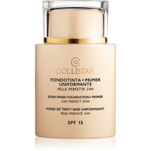Collistar Even Finish Foundation+Primer 24h Perfect Skin bază de machiaj SPF 15 culoare 1 Ivory 35 ml-ro