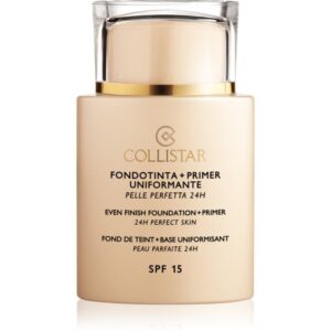 Collistar Even Finish Foundation+Primer 24h Perfect Skin bază de machiaj SPF 15 culoare 4 Cookie 35 ml-Țena