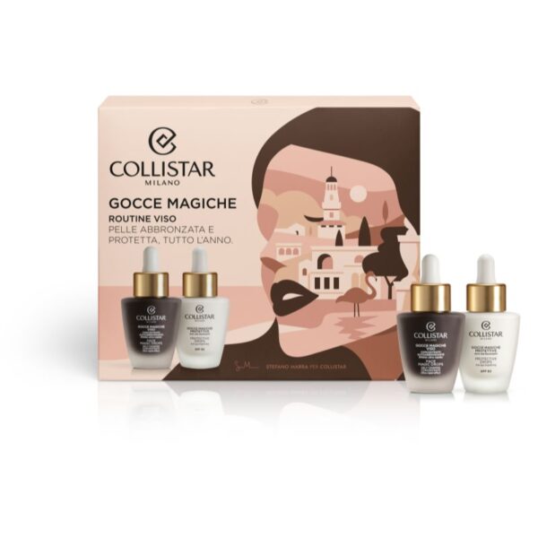 Collistar FACE MAGIC DROPS + PROTECTIVE DROPS SPF 50 set cadou-ro