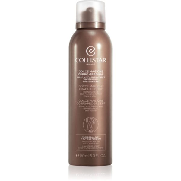 Collistar Gocce Magiche Gradual Body spray transparent pentru bronzare 150 ml-Țena