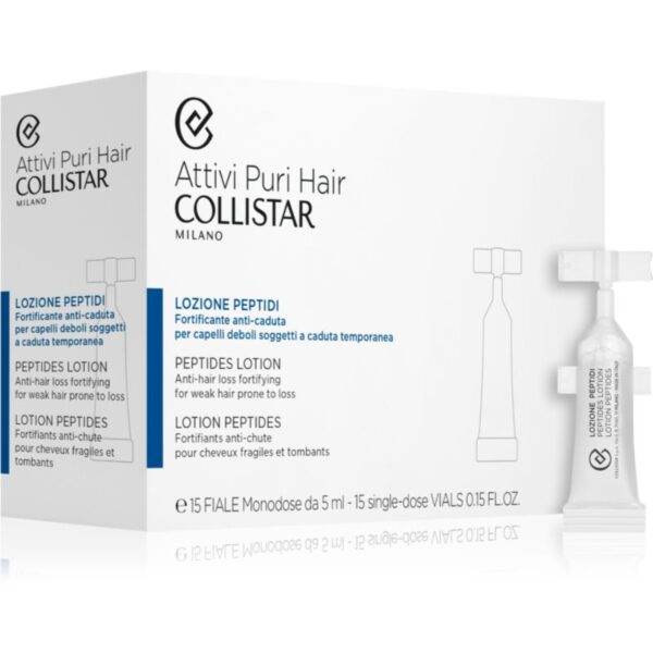 Collistar Hair Peptides Lotion Anti-hair Loss ulei pentru par cu peptide 15x5 ml-Țena
