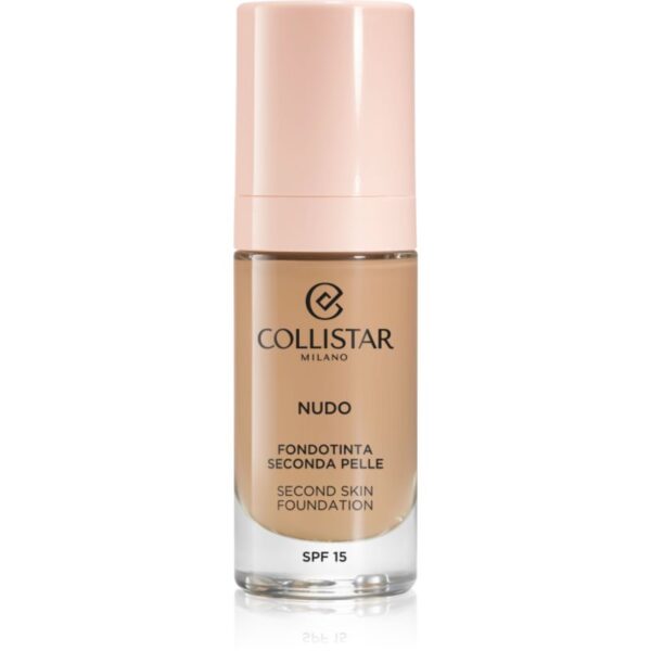 Collistar NUDO Second Skin Foundation SPF 15 makeup radiant cu hidratare cu efect de netezire culoare 3N Naturale 30 ml-ro