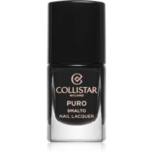 Collistar Puro Long-Lasting Nail Lacquer lac de unghii cu rezistenta indelungata culoare 313 Nero Intenso 10 ml-Țena