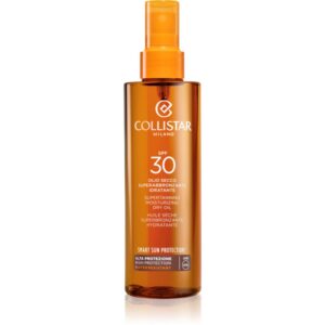 Collistar Smart Sun Protection Supertanning Moisturizing Dry Oil SPF 30 ulei uscat cu protecție solară SPF 30 200 ml-Țena