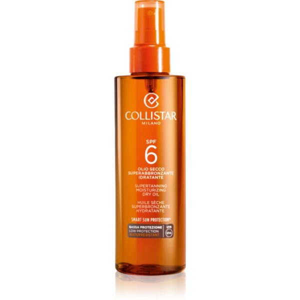 Collistar Special Perfect Tan Supertanning Moisturizing Dry Oil ulei de bronzat pentru piele uscata SPF 6 200 ml-Țena