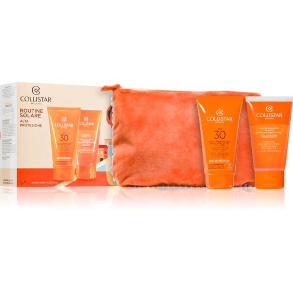 Collistar Ultra protection tanning cream spf 30 set set cadou plaja SPF 30 2x150 ml-Țena