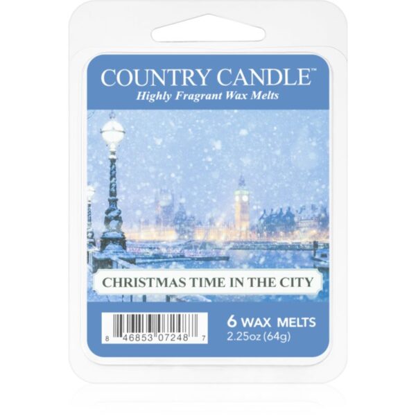 Country Candle Christmas Time In The City ceară pentru aromatizator 64 g-ro
