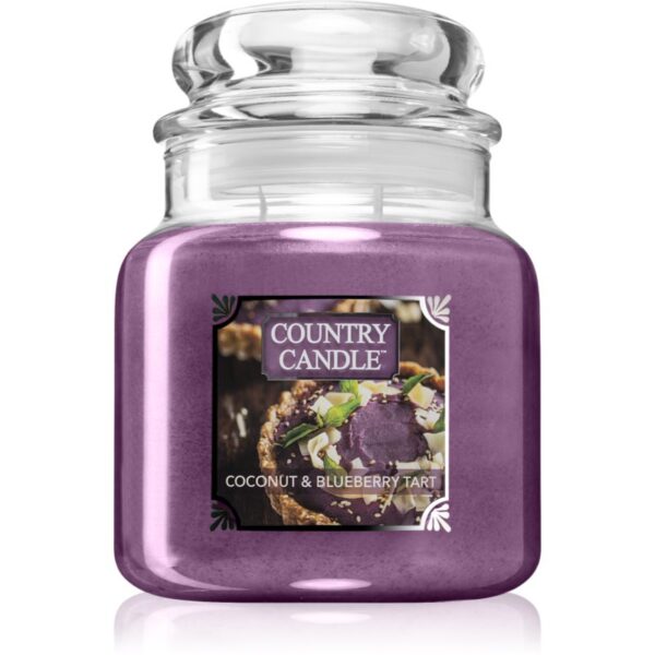 Country Candle Coconut & Blueberry Tart lumânare parfumată 453 g-Țena