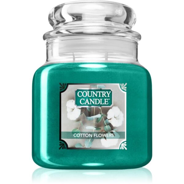 Country Candle Cotton Flowers lumânare parfumată 510 g-ro