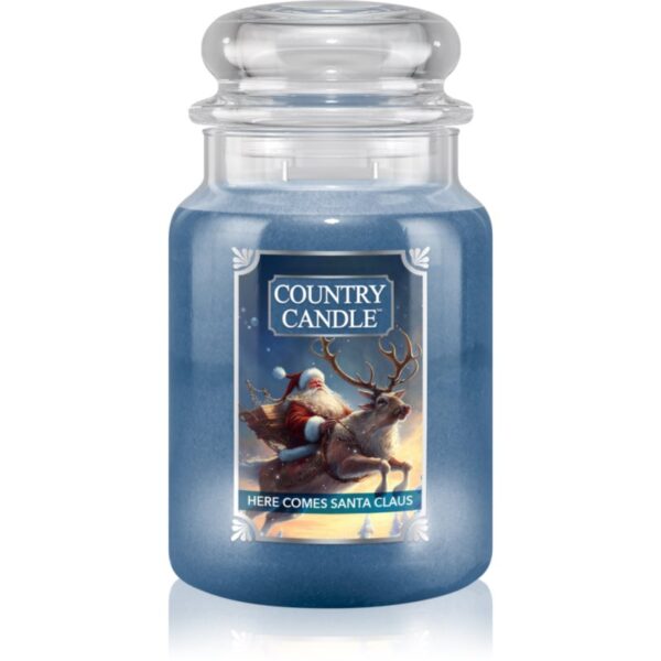 Country Candle Here Comes Santa Claus lumânare parfumată 680 g-Țena